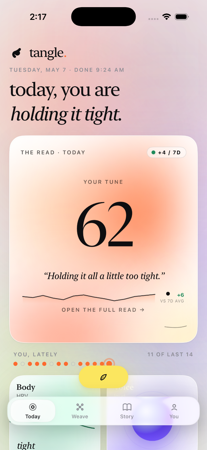 Tangle daily reveal